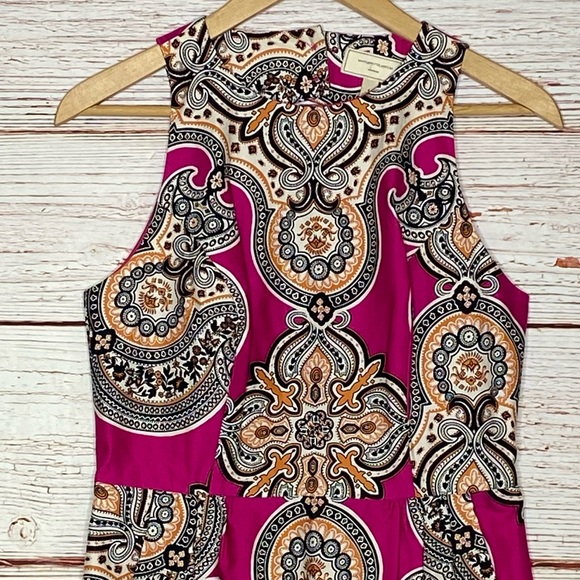 Anthropologie Moulinette Soeurs Geidi Pink Print Sheath Dress Sz 4 - Picture 8 of 16